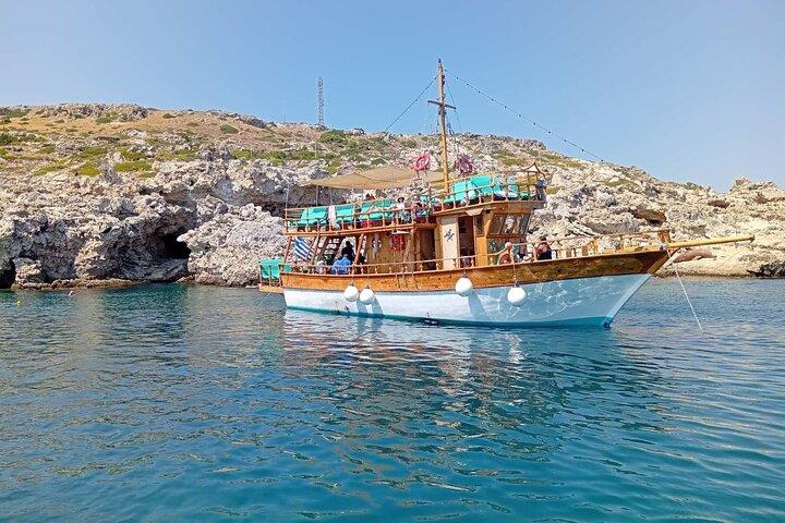 All Day Cruise in Rhodes ,Traditional Luxury Boat (All Inclusive)