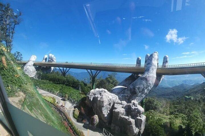 Golden Bridge with Buddha Hands & Ba Na Hills Via Cable Car