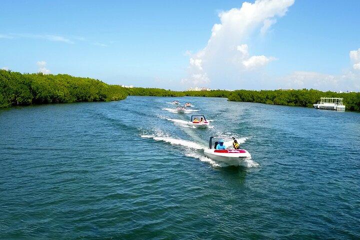 Speedboat across the Mangroves & Snorkel with Jet Ski Rental