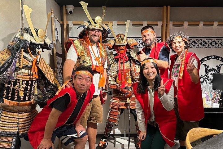 Luxury Samurai Sushi Dining Show in Asakusa Tokyo