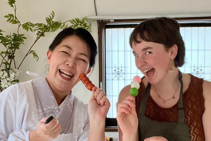 Mochi Matcha Gluten Free Japanese Sweets Class near Shibuya area