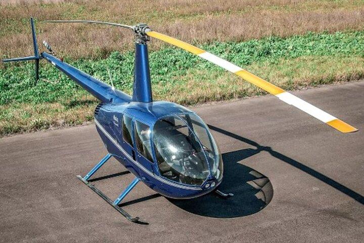 Helicopter flyover in Buenos Aires
