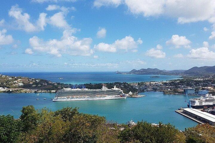 St Lushian Sea and Land Tour for 3 hours Castries to Marigot Bay