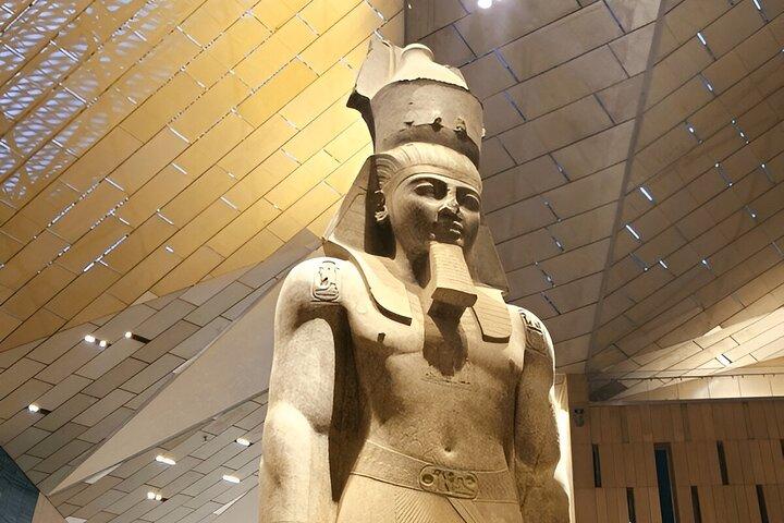 Cairo to Giza Tour to Pyramids, GEM, Old Cairo and Expert Guide