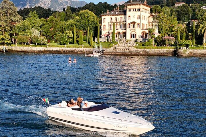 Lake Como Private Boat Tour with Stop in Bellagio or Varenna