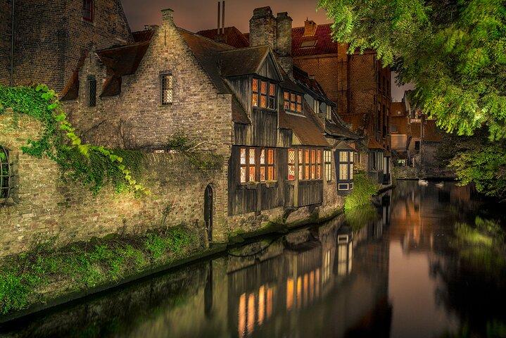 Across Bruges History Equals Fun with chocolate and waffle sample