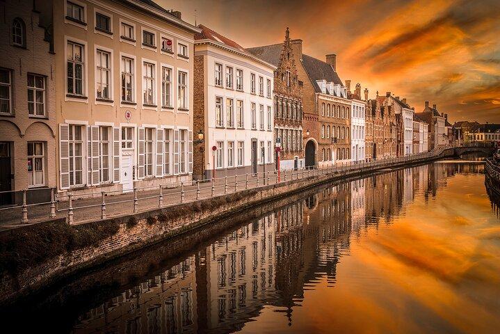 Across Bruges History Equals Fun with chocolate and waffle sample