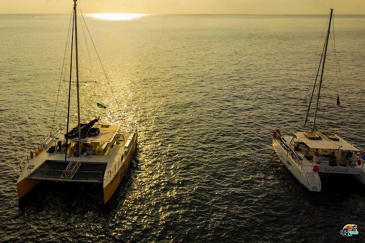 Negril Catamaran Sunset Cruise with Snorkeling, Drinks & DJ