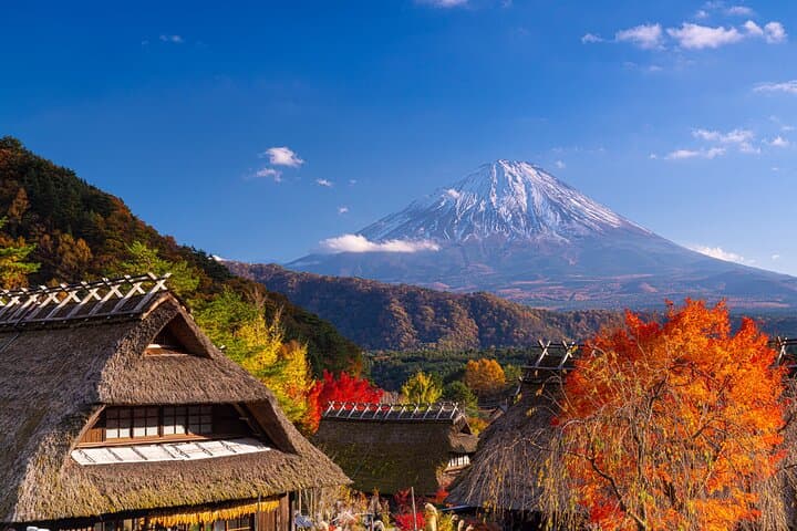 Mt. Fuji Autumn leaves And Heritage Village Trip Tokyo