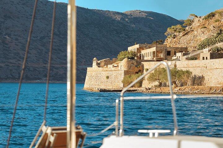 Ag. Nikolaos Catamaran to Spinalonga - Gourmet Meal & Water Toys