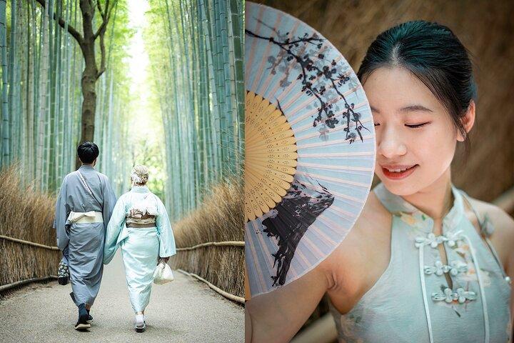 Kyoto Arashiyama Bamboo Forest Private Photoshoot
