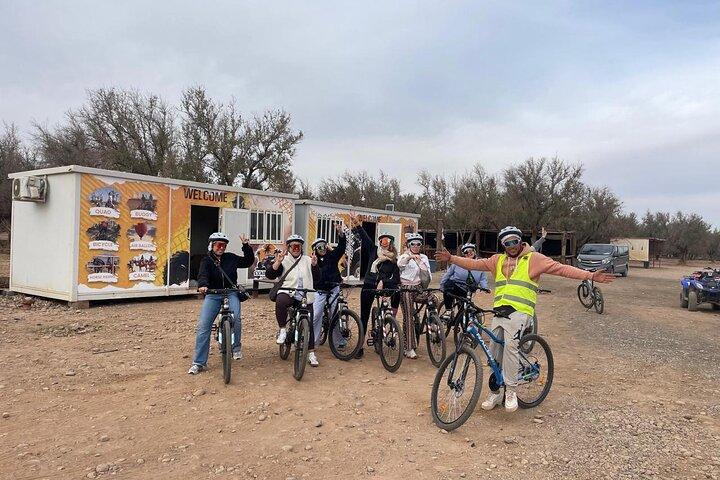 Cycling tour in marrakesh desert