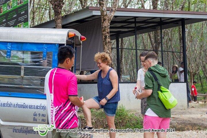 Khao Lak Elephant Sanctuary with Rubber Plantation & Waterfall