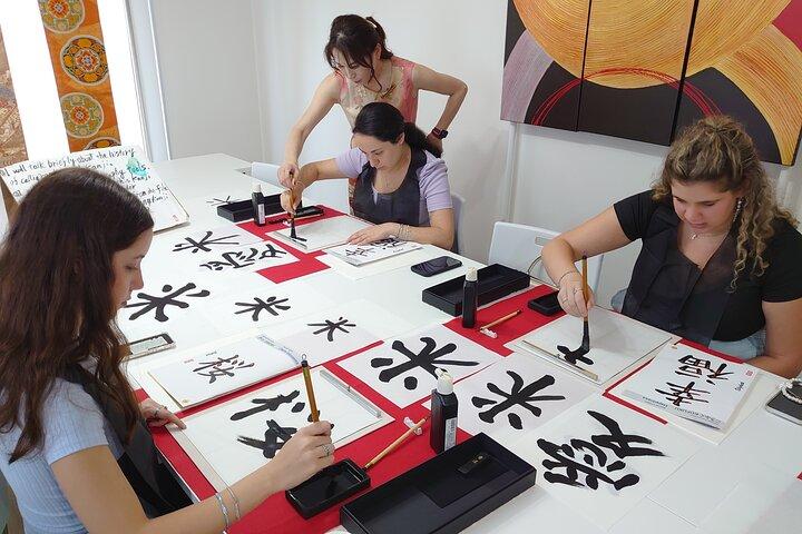 Traditional Calligraphy Experience near Dotonbori