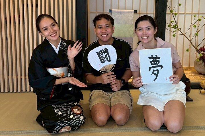 【OKADA】Kyoto Japanese calligraphy experience (shodo)