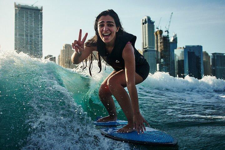 Wakesurf and Wakeboard Adventure in Dubai Marina Harbour
