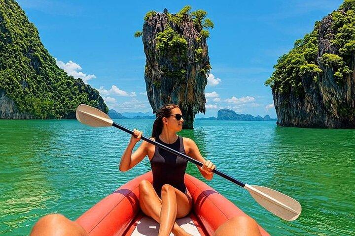 Phang Nga Bay Sea Cave Canoeing and James Bond Island from Phuket