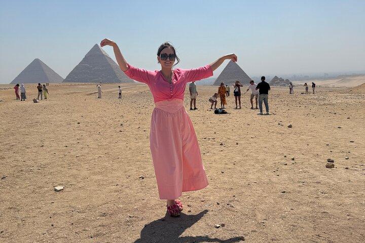 Giza Pyramids Tour, Sphinx, Camel Ride and Shopping