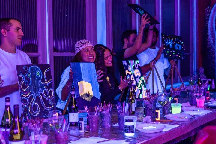 Tipsy Neon Paint And Sip Night in Rome