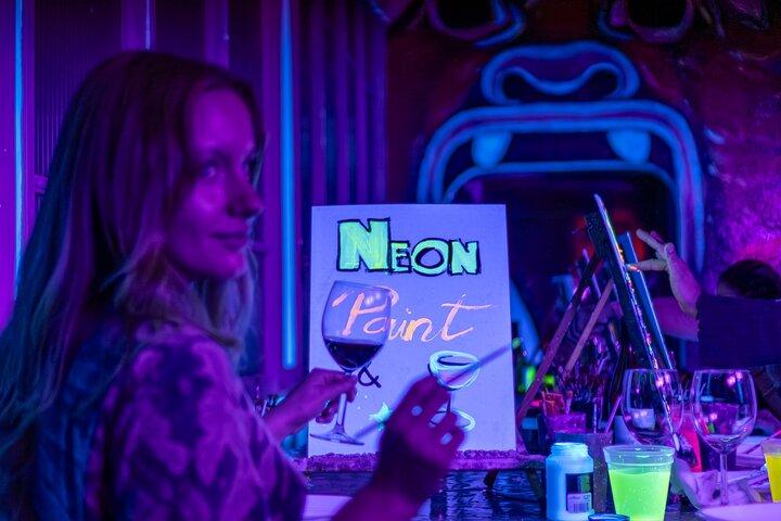 Rome by Night: Neon Painting with Unlimited Wine