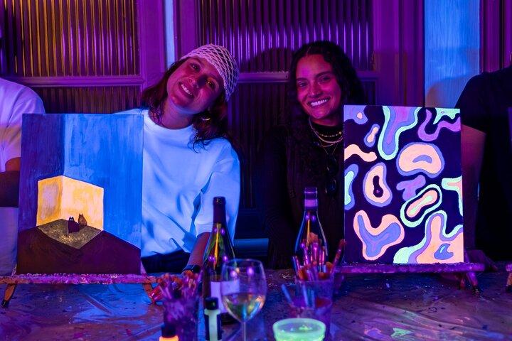 Rome by Night: Neon Painting with Unlimited Wine