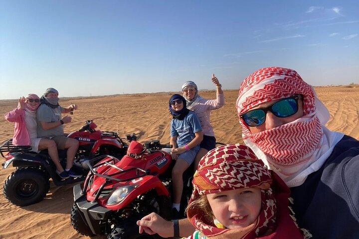 Dubai Lahbab Red Dunes Safari: Quad Bike, Camel Ride & BBQ Dinner