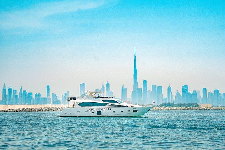 Dubai Water Canal Luxury Yacht Tour with Tropical Drinks