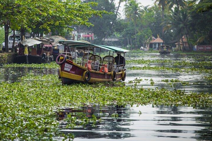 5 Days Kerala Tour with Private Car Houseboat Munnar and Thekkady