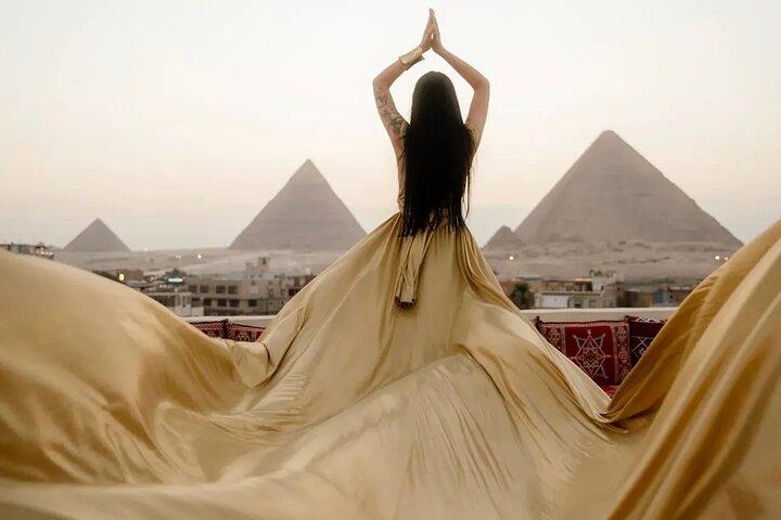 Pyramids Tour and Flying Dress Photoshoot in Egypt