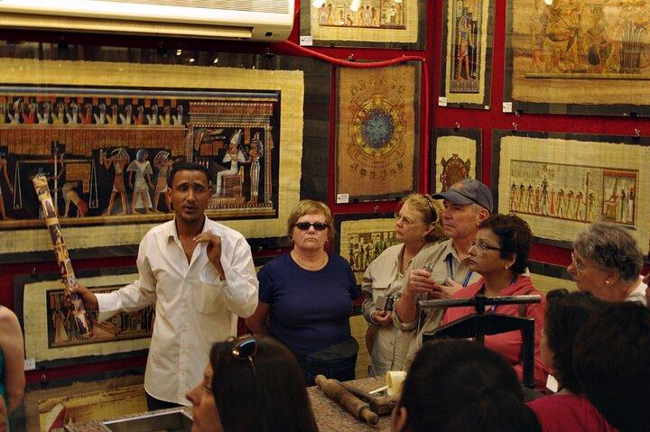 Giza Pyramids and Cairo Crafts Carpets Papyrus and Bedouin Lunch