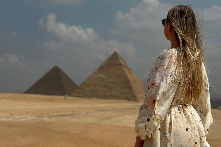 Pyramids Tour and Flying Dress Photoshoot in Egypt