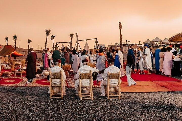 Marrakech: Agafay Desert Sunset, Camel Ride, and Dinner Show