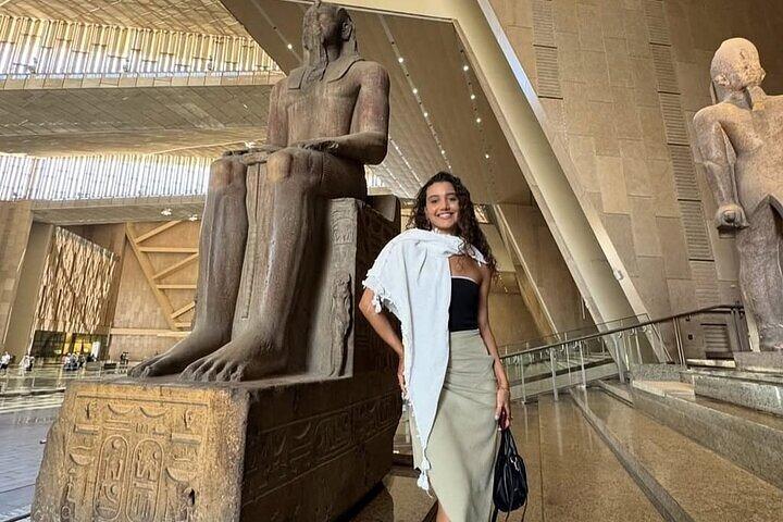 Private Giza Pyramids Sphinx and New Grand Egyptian Museum