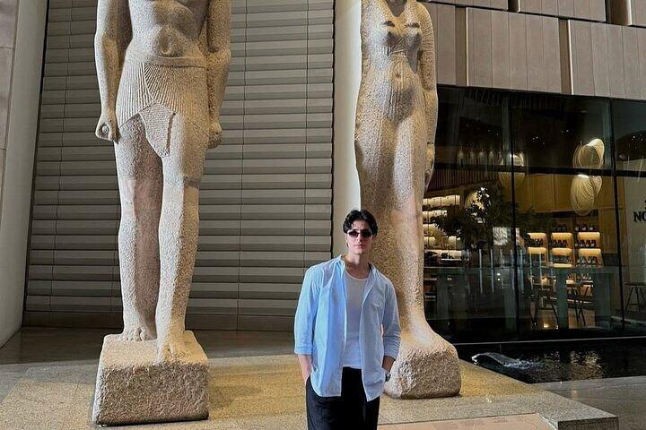 Private Giza Pyramids Sphinx and New Grand Egyptian Museum