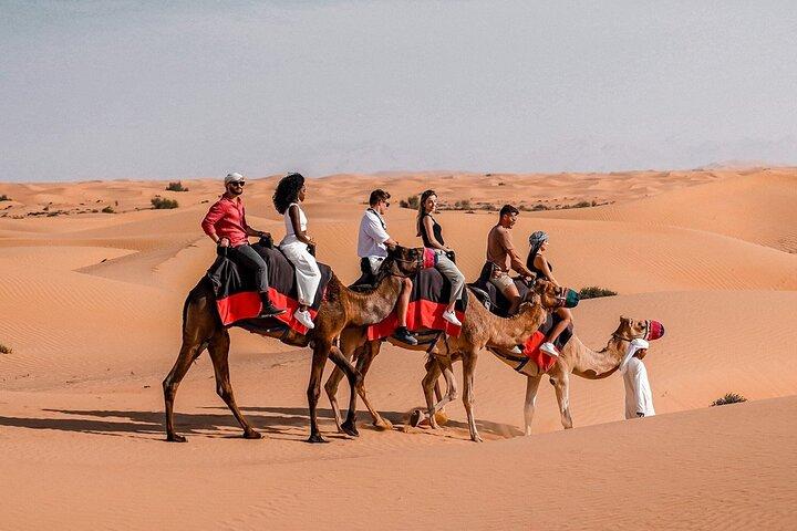 Dubai:VIP Desert Safari with Pick/Drop, Camel Ride, Dinner & Show