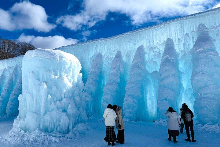 Hokkaido│Lake Shikotsu Ice museum Hyoto Festival by Bus