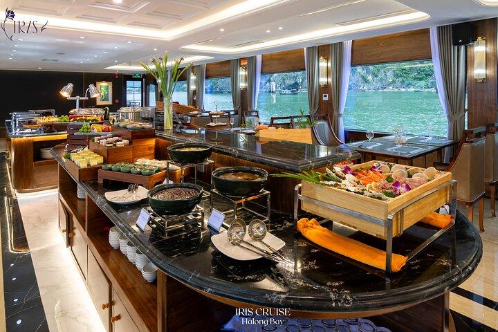 Luxury Iris Cruise – Halong Bay 1-Day Tour with Jacuzzi and Meal