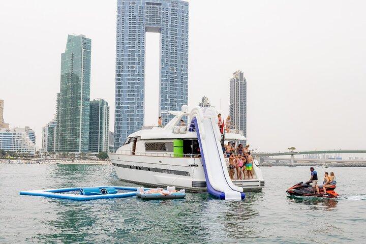 Dubai Yacht Ride & Slide, Snorkeling with Live B.B.Q and Drinks