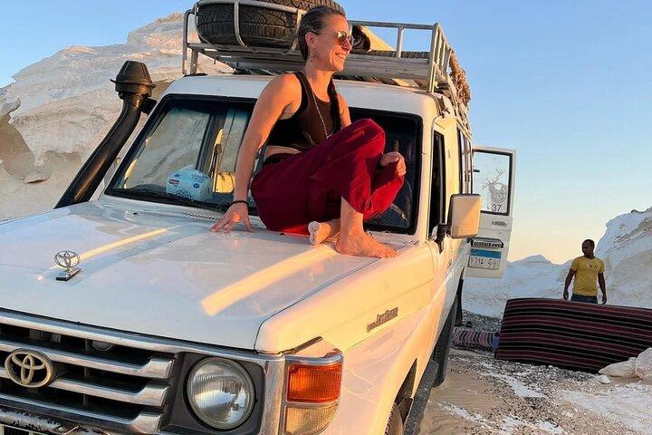 black & white desert oasis tour 2 days 1 night camping and safari