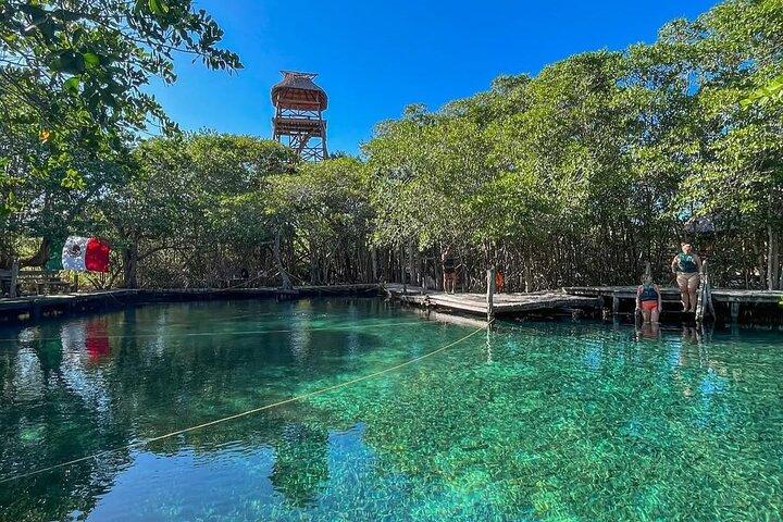 Holbox Island Trip with Boat Ride Biking and Swimming from Cancun
