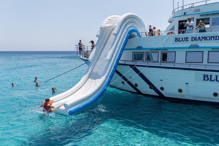 From Latchi: 3 hrs Blue Lagoon Akamas Cruise & large slide
