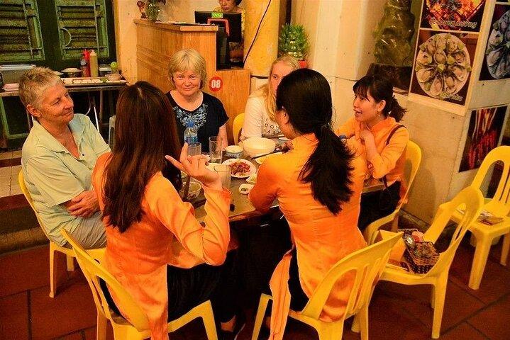 Women Driven Motorbike Food Tour Hanoi By Night