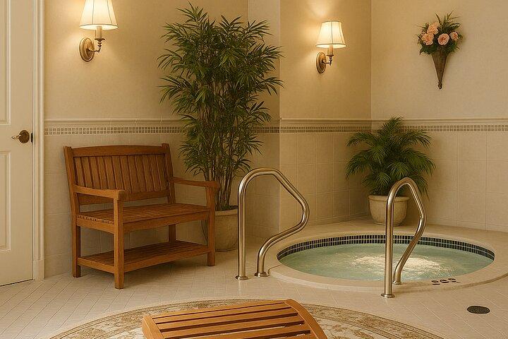 Spa Service: Hot Stone Body Massage with Private Sauna