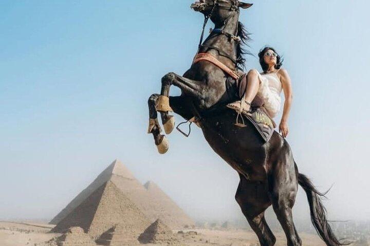 Half-Day Pyramids Tour with Horse Jump Photo & 9-Pyramids View