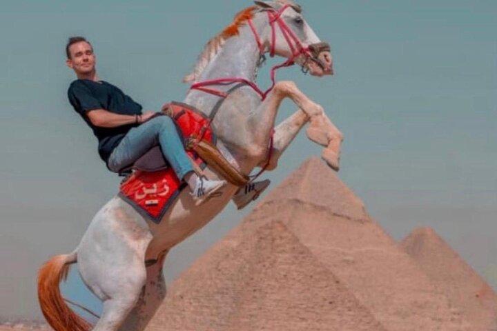 Half-Day Pyramids Tour with Horse Jump Photo & 9-Pyramids View