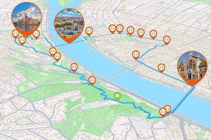 Budapest Audio Guided Walking Tour 3h45 and 23 Audio Commentaries