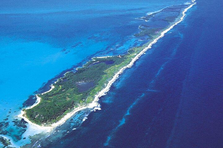 Contoy Island & Mujeres island, snorkeling & lunch on the beach.