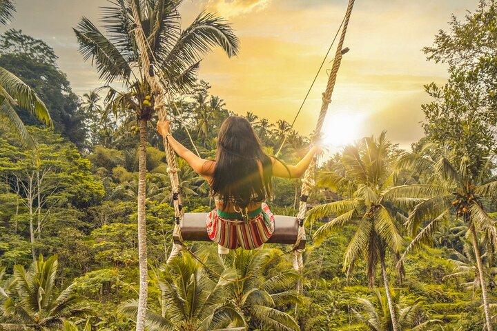 Jungle Swing, Monkey Forest, Rice Terrace and Temple Tour in Bali