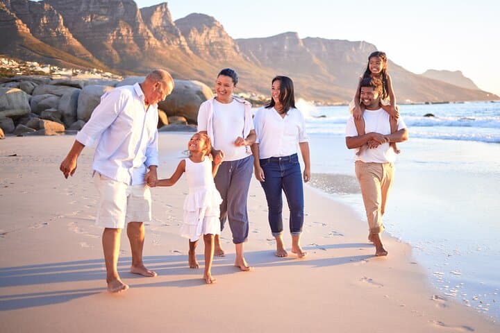 Camps Bay Beach Photoshoot with Table Mountain Views