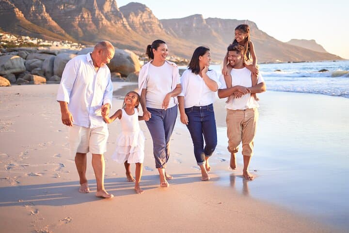 Camps Bay Beach Photoshoot with Table Mountain Views